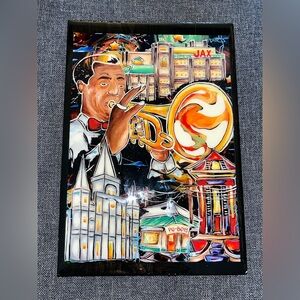 Reggie Ford  Original Painting 5.5”X 7.75” Acrylic on Wood signed